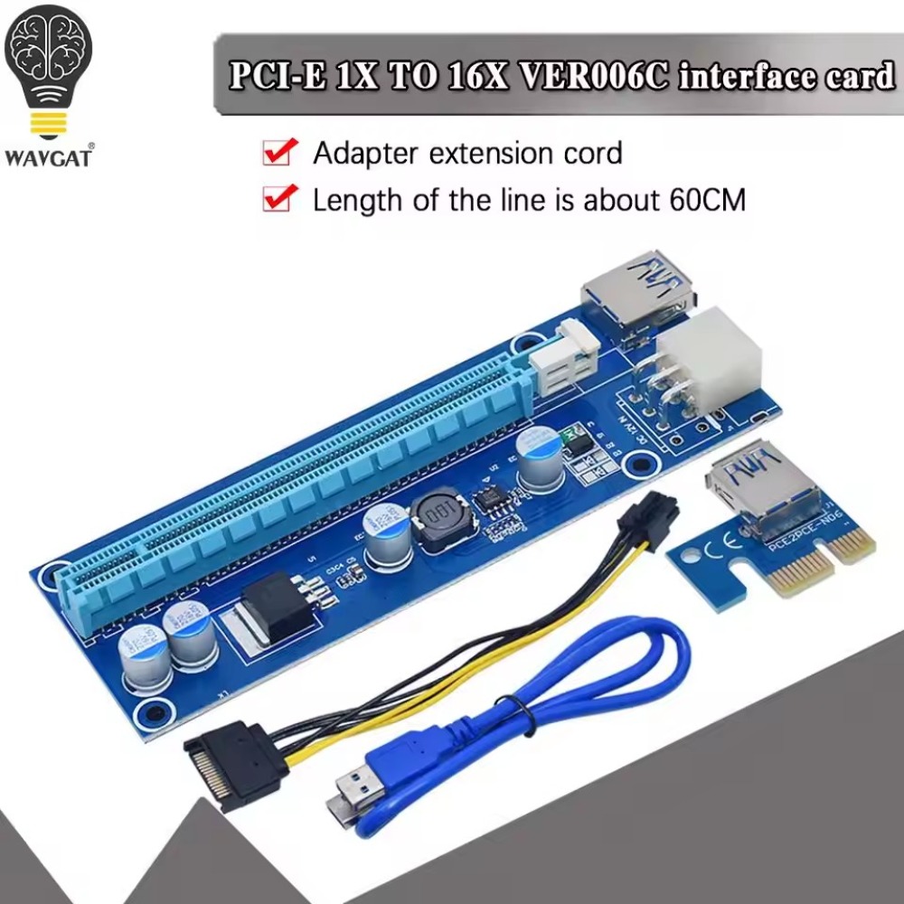 Pcie Riser Cable - Кабель-удлинитель VER006C PCI-E Riser Card 006C