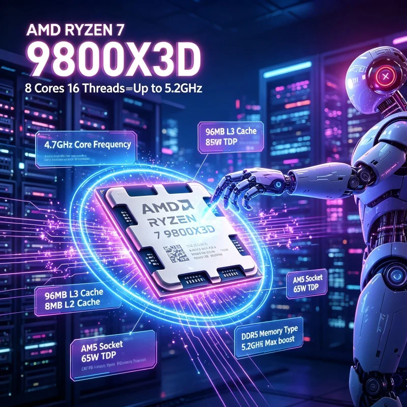 Pc Gaming Ryzen - AMD Ryzen 7 9800X3D — процессор