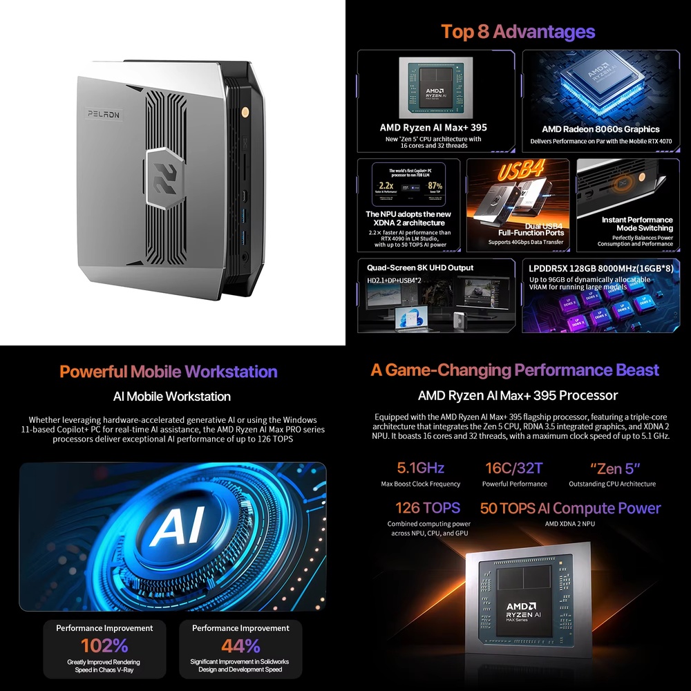 Pc Gaming Ryzen - Мини-ПК OpenClaw Ryzen AI Max+ 395