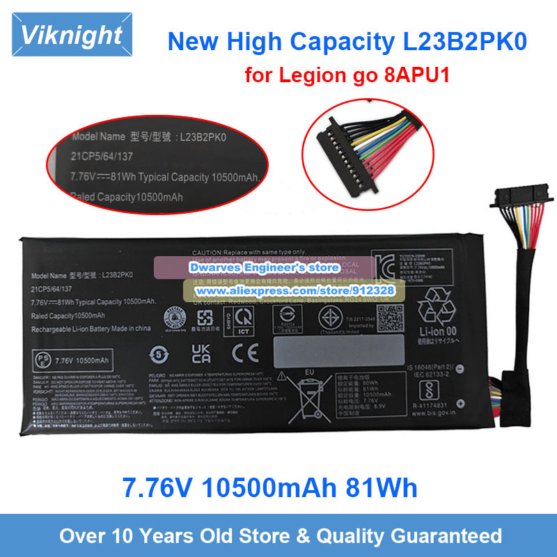 Pc Gaming Legion - Новая аккумуляторная батарея 7.76V 81Wh L23B2PK0,