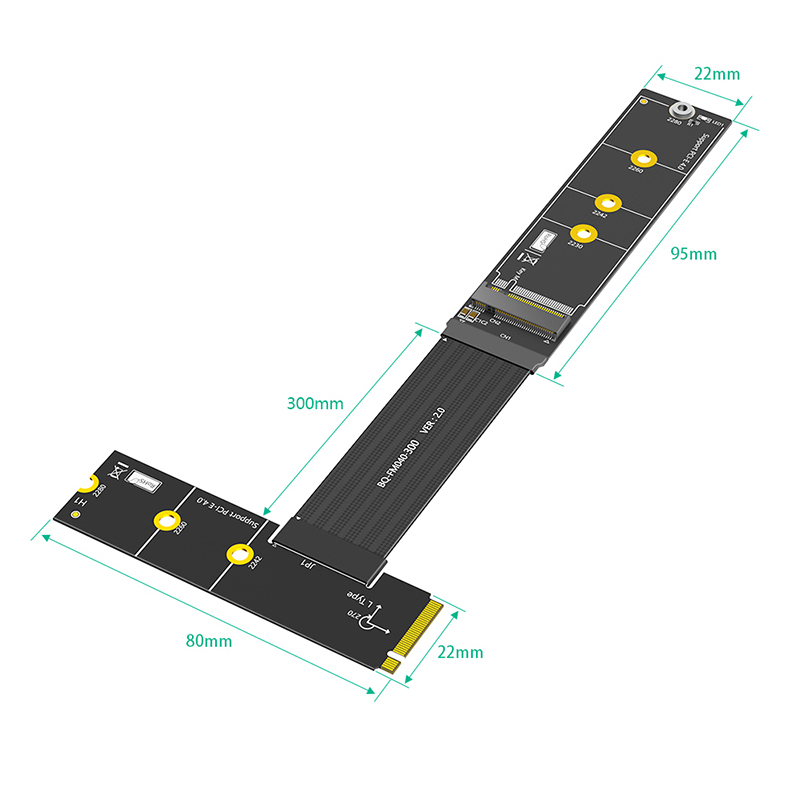 Удлинительный кабель M.2 NVME  – обзор и цена Pcie Riser Cable