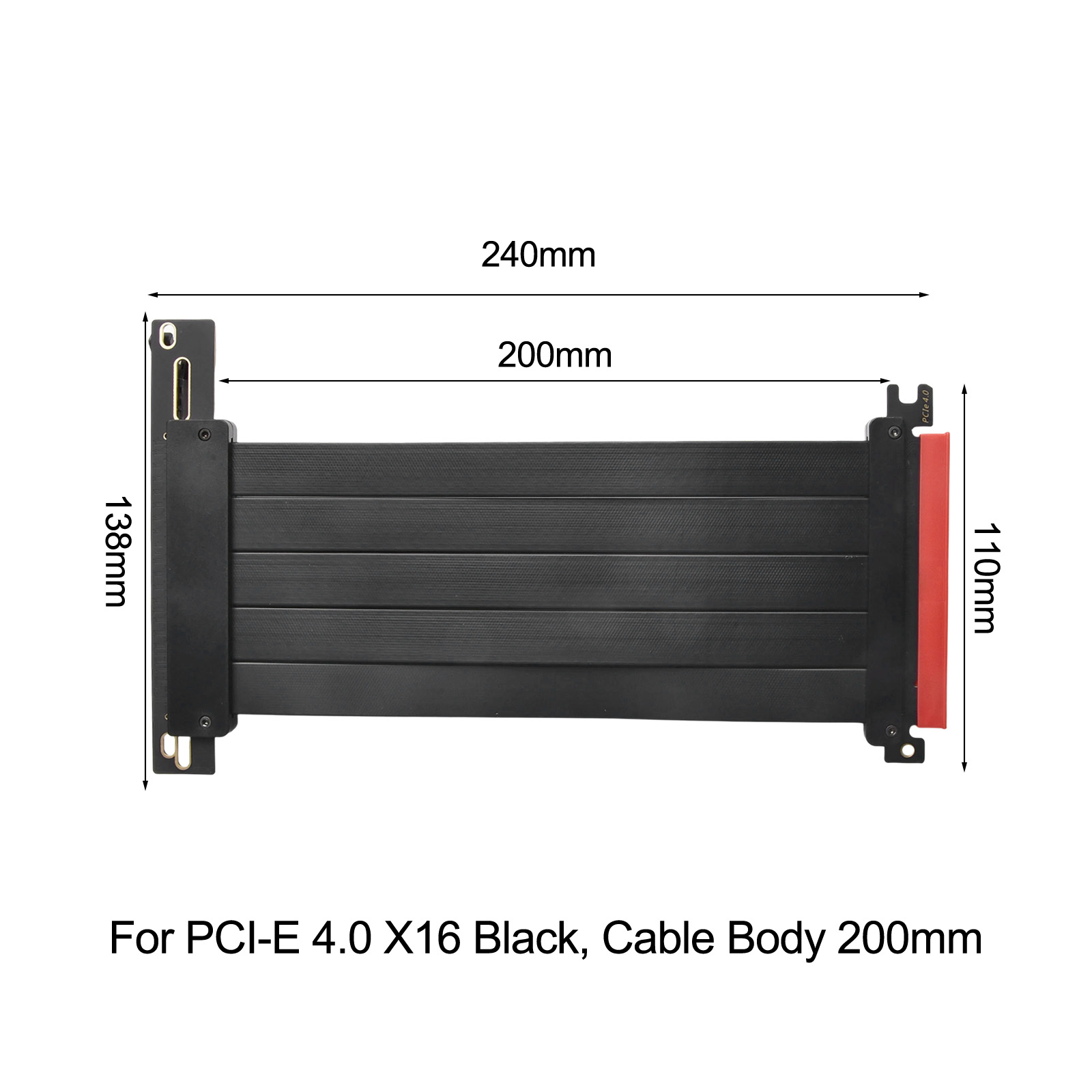 Кабель-удлинитель PCIe 4.0 X16 – обзор и цена Pcie Riser Cable