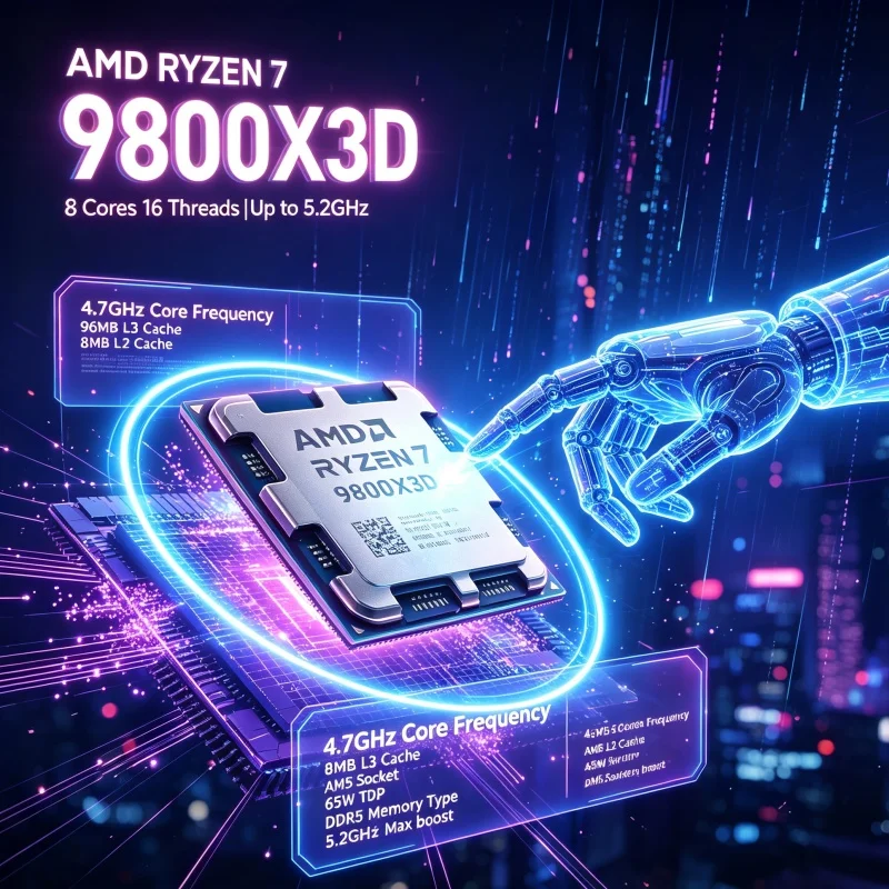 AMD Ryzen 7 9800X3D AM5 игрово – обзор и цена Pc Gaming Ryzen